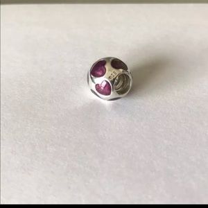 Authentic pandora retired “love me” charm purple